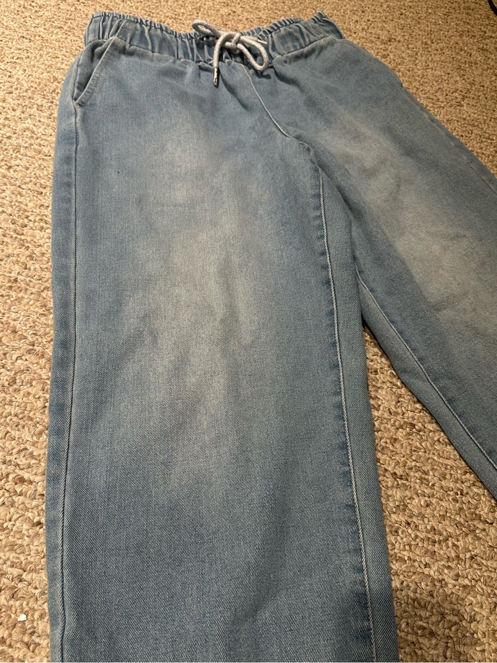 Women’s Denim Y2K Joggers - Picture 2 of 7